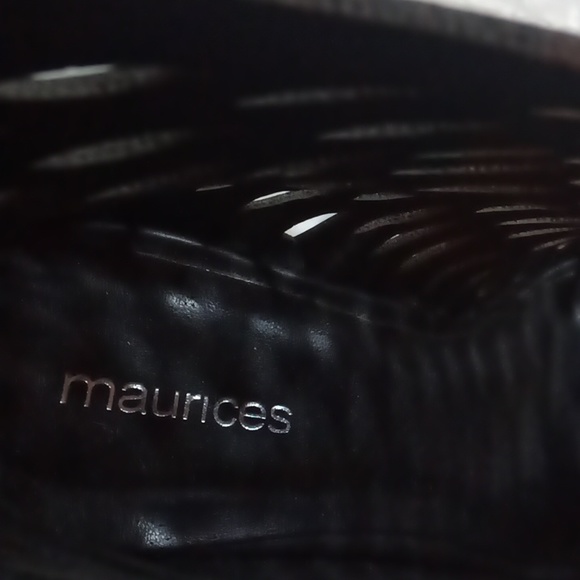 Black caged open toe boots - Picture 6 of 8